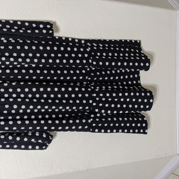 Black and White Polka Dot Maxi Dress Size 10 - Picture 3 of 6
